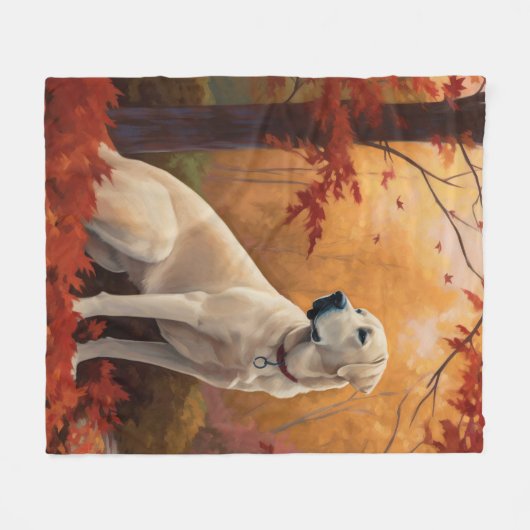 Anatolischer Hirte im Herbst Leaves Fall Inspirier Fleecedecke (Vorderseite (Horizontal))