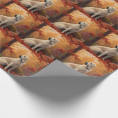 Anatolischer Hirte im Herbst Leaves Fall Inspirier Geschenkpapier (Ecke)