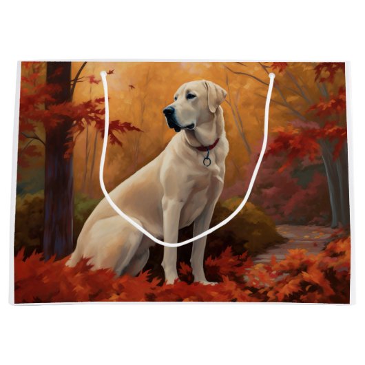 Anatolischer Hirte im Herbst Leaves Fall Inspirier Große Geschenktüte (Vorderseite)