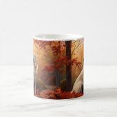 Anatolischer Hirte im Herbst Leaves Fall Inspirier Kaffeetasse (Mittel)