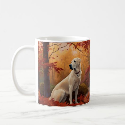 Anatolischer Hirte im Herbst Leaves Fall Inspirier Kaffeetasse (Links)