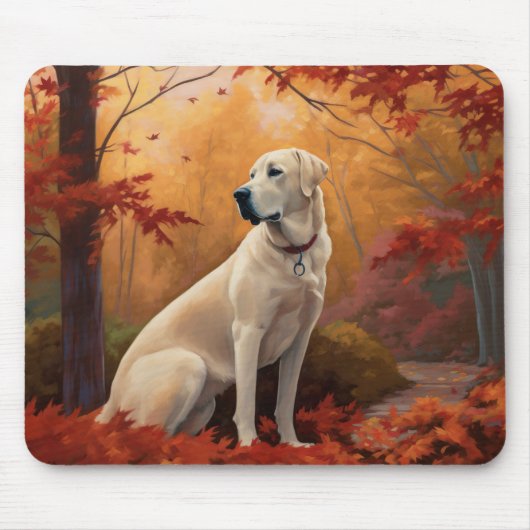 Anatolischer Hirte im Herbst Leaves Fall Inspirier Mousepad (Vorne)
