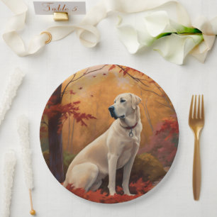 Anatolischer Hirte im Herbst Leaves Fall Inspirier Pappteller