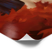 Anatolischer Hirte im Herbst Leaves Fall Inspirier Poster (Ecke)