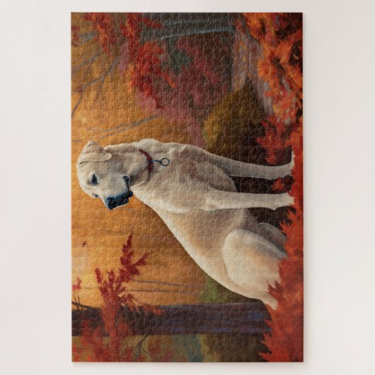 Anatolischer Hirte im Herbst Leaves Fall Inspirier Puzzle (Vertikal)