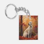 Anatolischer Hirte im Herbst Leaves Fall Inspirier Schlüsselanhänger (Vorderseite links)