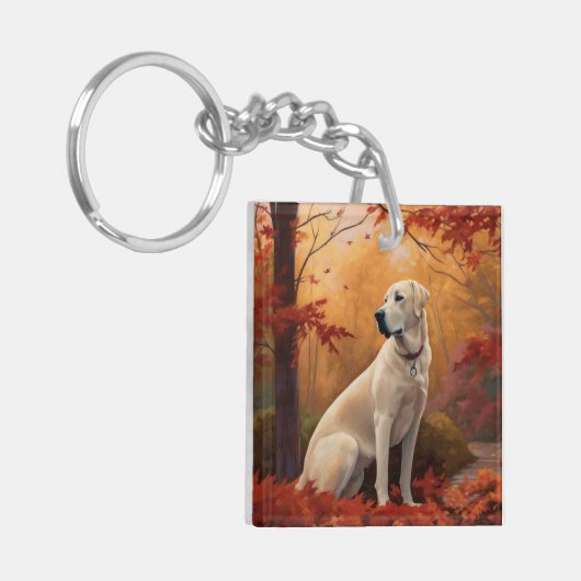 Anatolischer Hirte im Herbst Leaves Fall Inspirier Schlüsselanhänger (Vorderseite links)