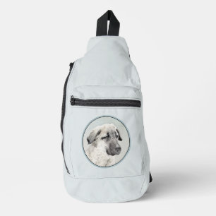 Anatolischer Hirtenhund Fawn Gemälde Originale Hun Crossbody Bag