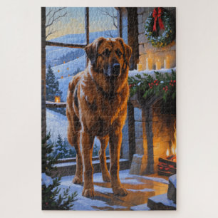 Anatolischer Hirtenhund mit Weihnachtslichtern Fei Puzzle