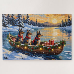 Anatolischer Hirtenhund Weihnachtsboot Urlaub Puzzle