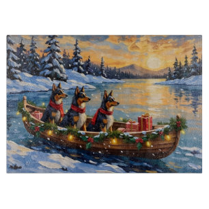 Anatolischer Hirtenhund Weihnachtsboot Urlaub Schneidebrett