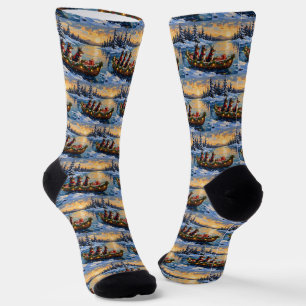 Anatolischer Hirtenhund Weihnachtsboot Urlaub Socken