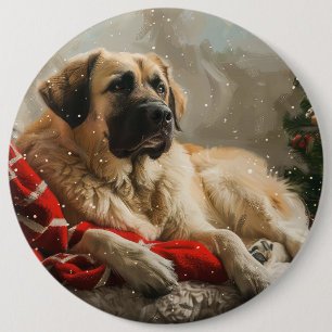Anatolischer Hirtenhund Weihnachtsfest Button