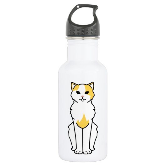 Anatolischer Katzen-Cartoon Trinkflasche (Vorderseite)