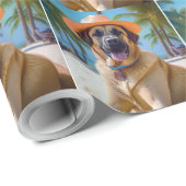 Anatolischer Schäferhund am Strand, Hundeliebhaber Geschenkpapier (Rolleneckpunkt)