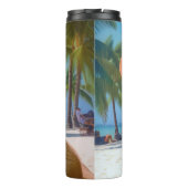 Anatolischer Schäferhund am Strand, Hundeliebhaber Thermosbecher (Rückseite)