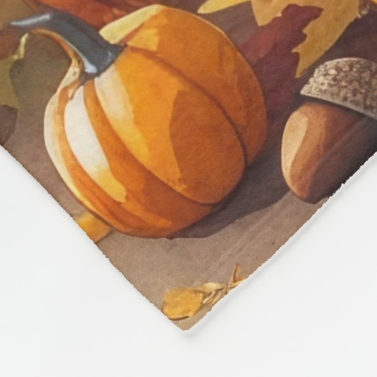 Anatolischer Schäferhund im Herbst verlässt Ernted Fleecedecke (Ecke)