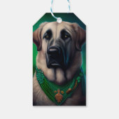 Anatolischer Schäferhund in St. Patrick's Day Dres Geschenkanhänger (Rückseite)