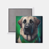Anatolischer Schäferhund in St. Patrick's Day Dres Magnet (Vorderseite/Rückseite)