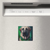 Anatolischer Schäferhund in St. Patrick's Day Dres Magnet (In Situ (Geschirrspüler))