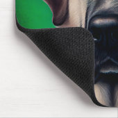 Anatolischer Schäferhund in St. Patrick's Day Dres Mousepad (Ecke)