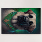 Anatolischer Schäferhund in St. Patrick's Day Dres Puzzle (Horizontal)