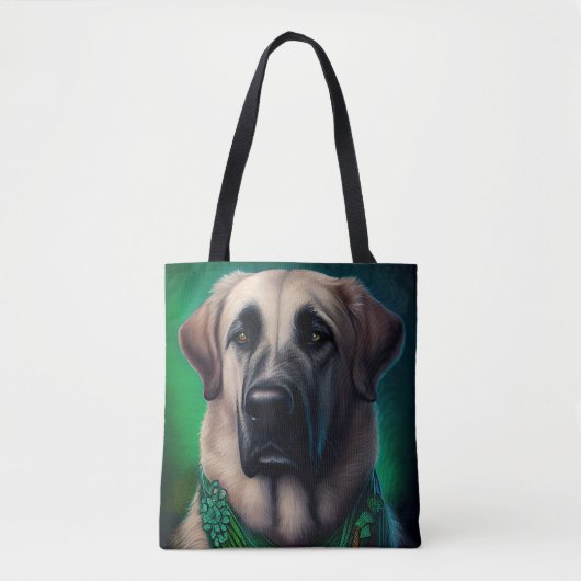Anatolischer Schäferhund in St. Patrick's Day Dres Tasche (Vorderseite)