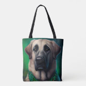 Anatolischer Schäferhund in St. Patrick's Day Dres Tasche (Rückseite)