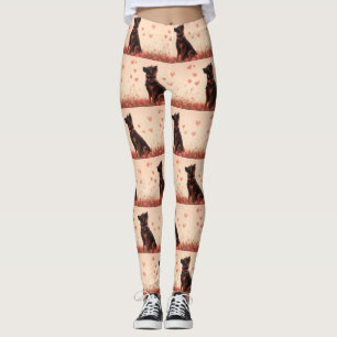 Anatolischer Schäferhund mit Rose - Valentinstag Leggings