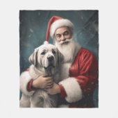 Anatolischer Schäferhund mit Weihnachten des Weihn Fleecedecke (Vorderseite)