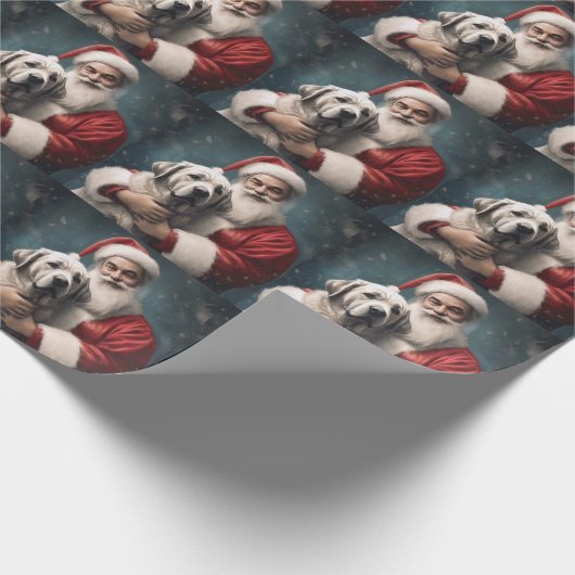 Anatolischer Schäferhund mit Weihnachten des Weihn Geschenkpapier (Ecke)