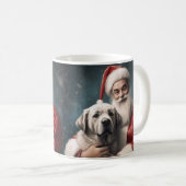 Anatolischer Schäferhund mit Weihnachten des Weihn Kaffeetasse (VorderseiteRechts)
