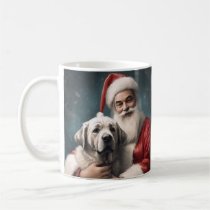 Anatolischer Schäferhund mit Weihnachten des Weihn Kaffeetasse