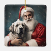 Anatolischer Schäferhund mit Weihnachten des Weihn Keramikornament (Rückseite)