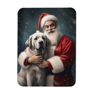 Anatolischer Schäferhund mit Weihnachten des Weihn Magnet