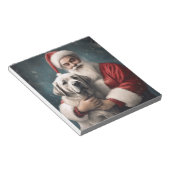 Anatolischer Schäferhund mit Weihnachten des Weihn Notizblock (angewinkelt)