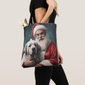 Anatolischer Schäferhund mit Weihnachten des Weihn Tasche (Von Nahem)