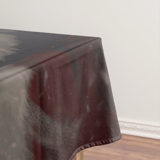 Anatolischer Schäferhund mit Weihnachten des Weihn Tischdecke (Beispiel)