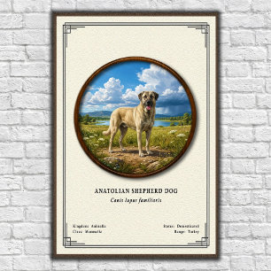 Anatolischer Schäferhund Zoologie-Serie Poster