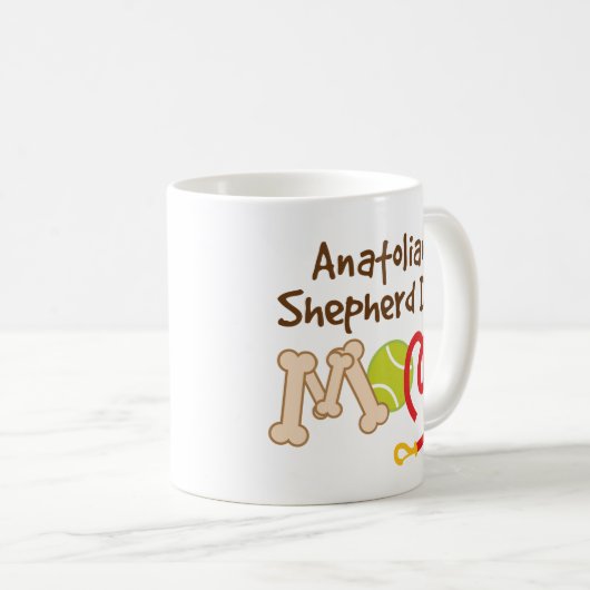 Anatolisches Schäfer-Hundezucht-Mama-Geschenk Kaffeetasse (VorderseiteRechts)