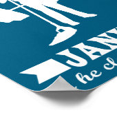 Anatoly My Trainer Is Janitor Funny Gym Prank Poster (Ecke)