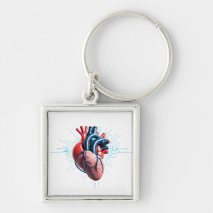 Anatomical Heart - Artistic Medical Abbildung Schlüsselanhänger