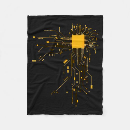 Anatomical Heart Cpu Processor Computer Science Pr Fleecedecke (Vorderseite)