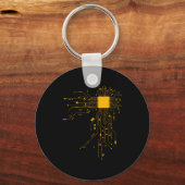 Anatomical Heart Cpu Processor Computer Science Pr Schlüsselanhänger (Vorderseite)