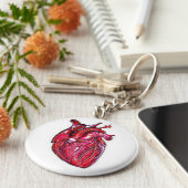 Anatomical Heart Key Chain Schlüsselanhänger (Seite)