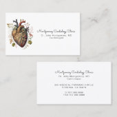 Anatomical Heart Medical Cardiology Doctor Visitenkarte (Vorne/Hinten)