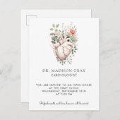 Anatomical Heart Medical Cardiology Open House Einladungspostkarte (Vorne/Hinten)