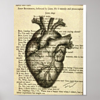 anatomical heart poster