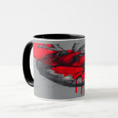 Anatomical Heart Sketch Trash Polka Art Mug Tasse (Vorderseite Links)