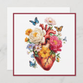 Anatomical Heart Valentine  Feiertagskarte (Vorne/Hinten)